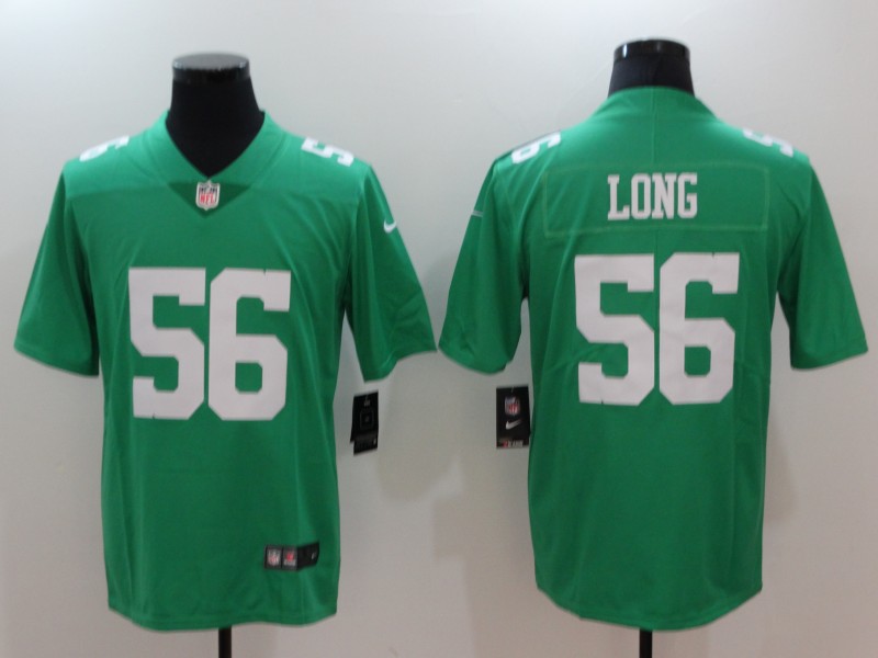 Men's Philadelphia Eagles Chris Long #56 Green Jersey